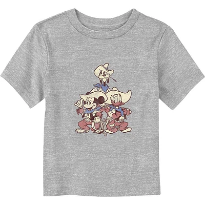 Disney Mickey Mouse Vintage Cowboy Friends Toddler T-Shirt