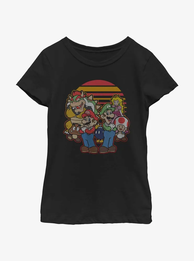 Nintendo Mario And Friends Youth Girls T-Shirt