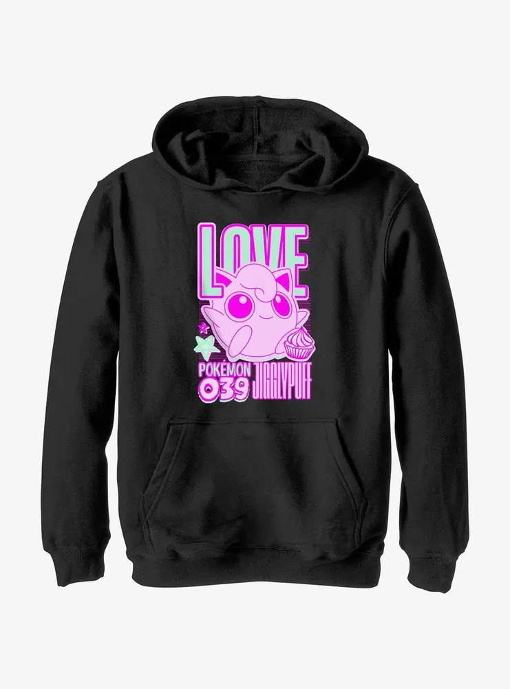 Pokemon 039 Love Jigglypuff Youth Hoodie