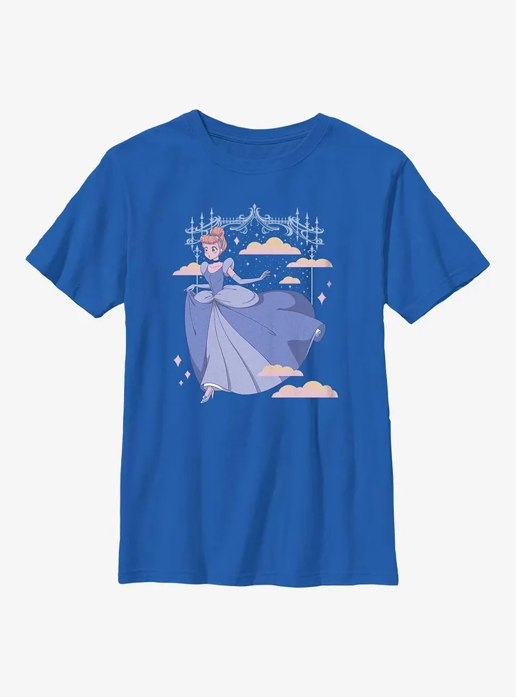 Disney Cinderella Anime Style Princess Slipper Youth T-Shirt