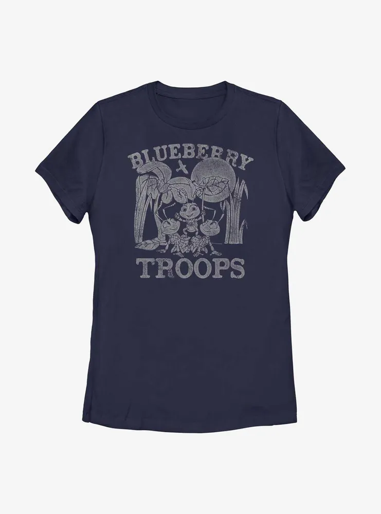 Disney Pixar A Bug's Life Blueberry Troops Womens T-Shirt