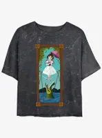 Disney The Haunted Mansion Sally Slater Tightrope Walker Portrait Womens Mineral Wash Crop T-Shirt BoxLunch Web Exclusive