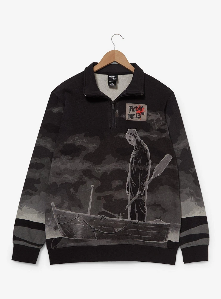 Friday the 13th Scenic Quarter Zip Sweatshirt — BoxLunch Exclusive