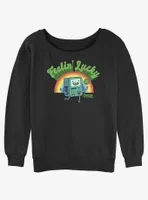 Adventure Time Lucky BMO Womens Slouchy Sweatshirt