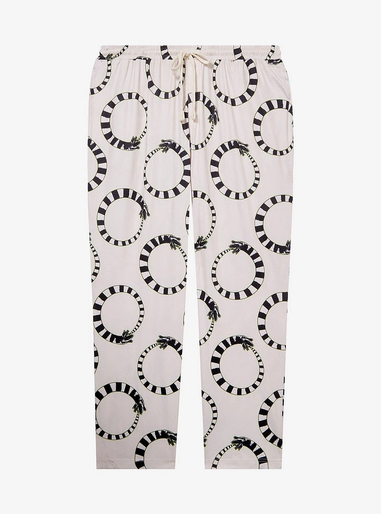Beetlejuice Sandworm Allover Print Women's Plus Sleep Pants - BoxLunch Exclusive