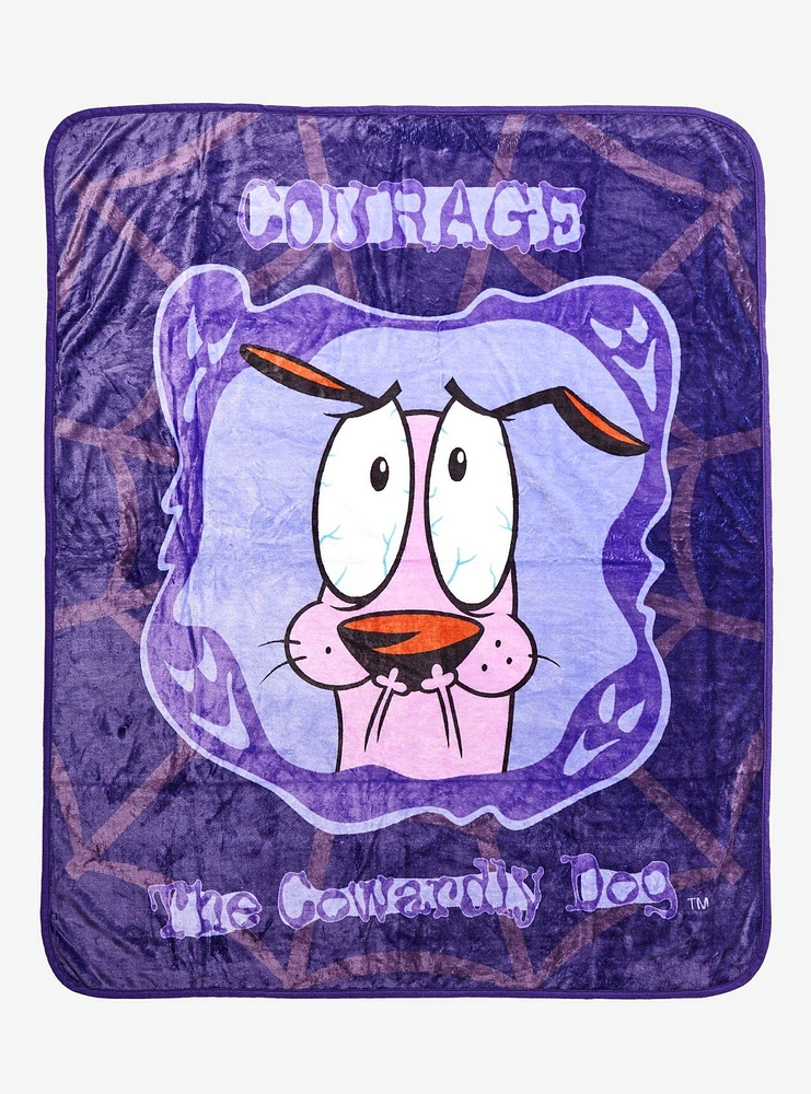 Courage the Cowardly Dog Courage Portrait Fleece Throw - BoxLunch Exclusive