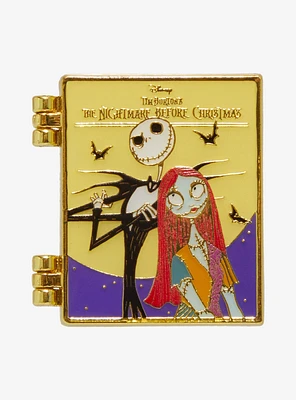 Loungefly Disney The Nightmare Before Christmas Jack & Sally Hinged Enamel Pin — BoxLunch Exclusive