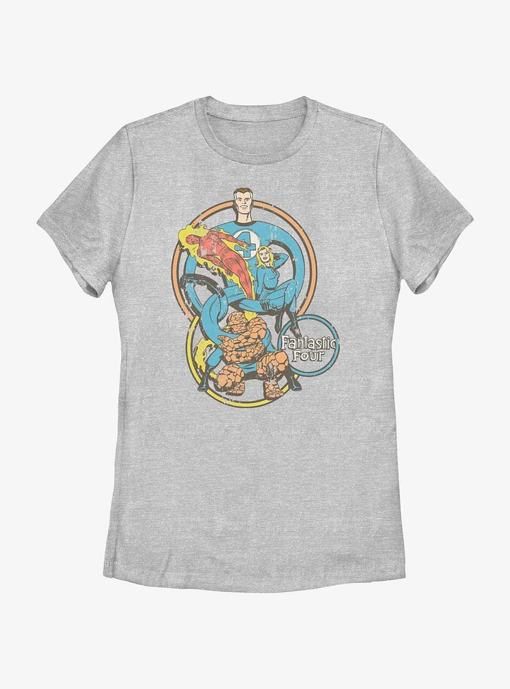 Marvel Fantastic Four Super Hoops Womens T-Shirt