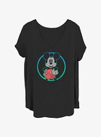 Disney Mickey Mouse Round Up Womens T-Shirt Plus