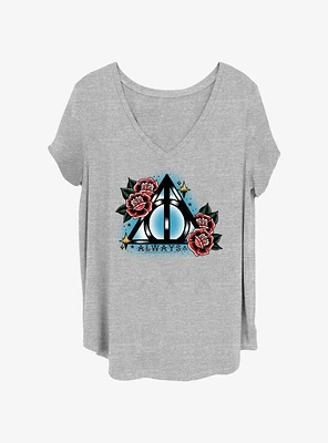 Harry Potter Deathly Hallows Always Womens T-Shirt Plus