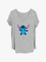 Disney Lilo & Stitch Shy Wave Womens T-Shirt Plus