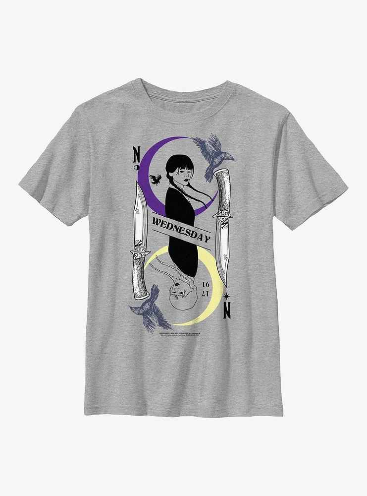 Wednesday Tarot Card Balance Youth T-Shirt