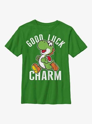 Nintendo Super Mario Good Luck Charm Yoshi Youth T-Shirt