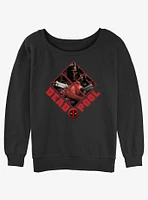 Marvel Deadpool Dead Gang Womens Slouchy Sweatshirt