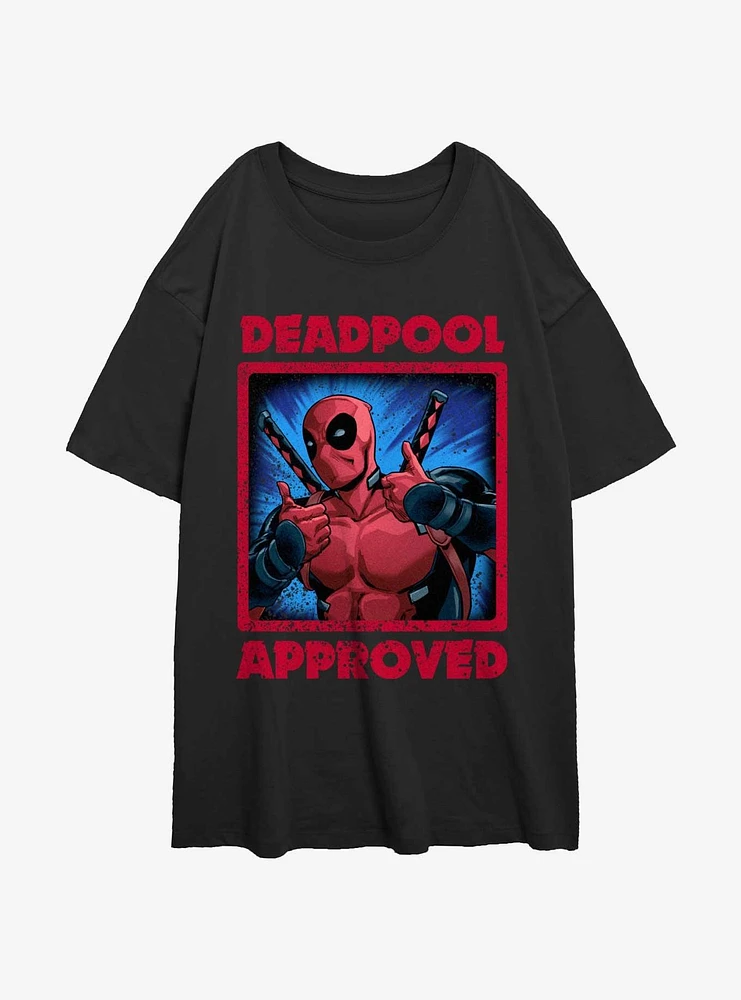 Marvel Deadpool Approved Womens Oversized T-Shirt