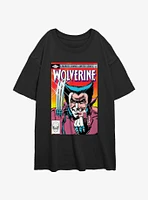 Wolverine Comic Cover Womens Oversized T-Shirt
