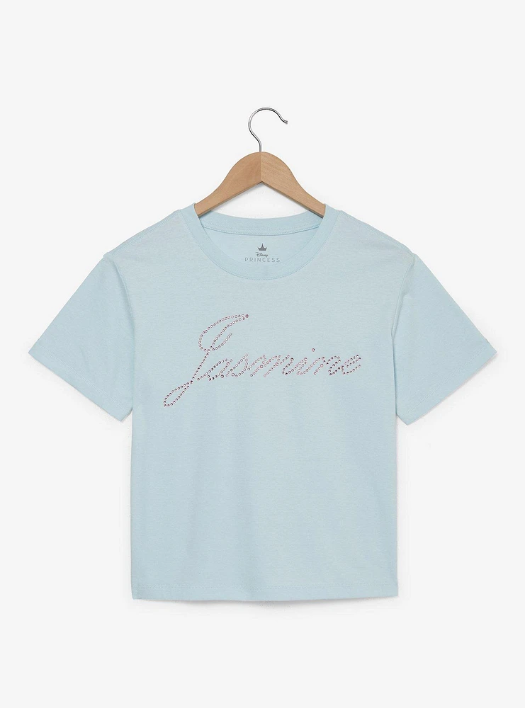 Disney Aladdin Jasmine Rhinestone Women's Cropped T-Shirt — BoxLunch Exclusive