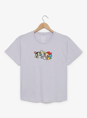 The Powerpuff Girls Floral Group Portrait Women's T-Shirt - BoxLunch Exclusive