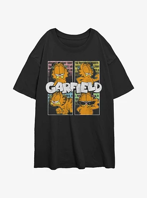 Garfield Street Cat Womens Oversized T-Shirt