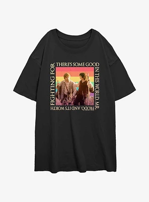 The Lord Of Rings Rainbow There's Some Good Oversized T-Shirt