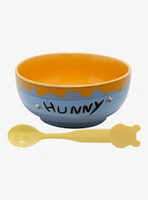 Disney Winnie the Pooh Hunny Pot Cereal Bowl and Color Changing Spoon