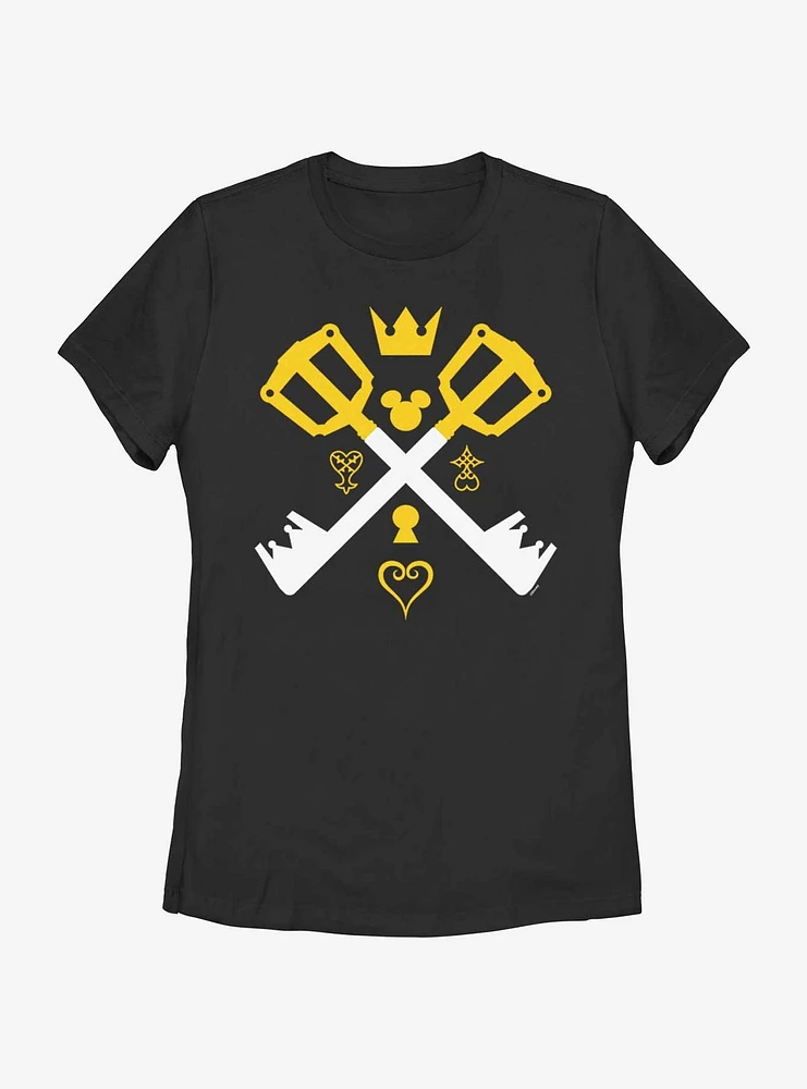 Disney Kingdom Hearts Cross Keys Womens T-Shirt