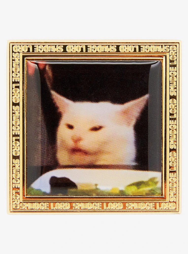 Smudge Lord Framed Meme Picture Enamel Pin
