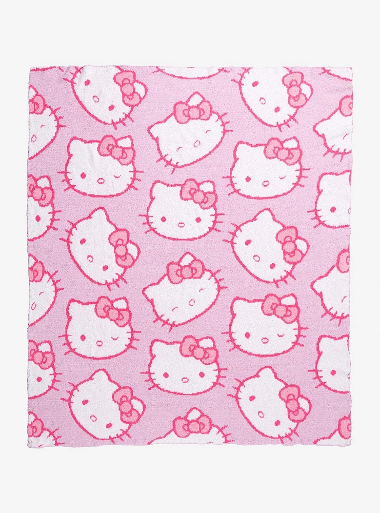 Sanrio Hello Kitty Allover Print Fuzzy Fleece Throw