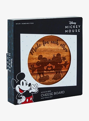 Disney Mickey & Minnie Cheese Board and Utensil Set