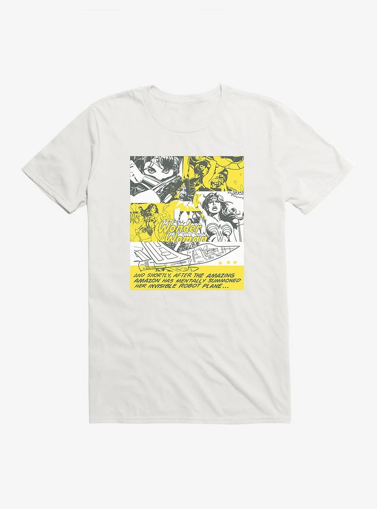 DC Comics Wonder Woman Robot Plane T-Shirt