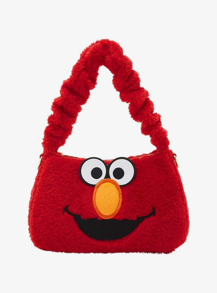 Loungefly Sesame Street Plush Elmo Crossbody Bag