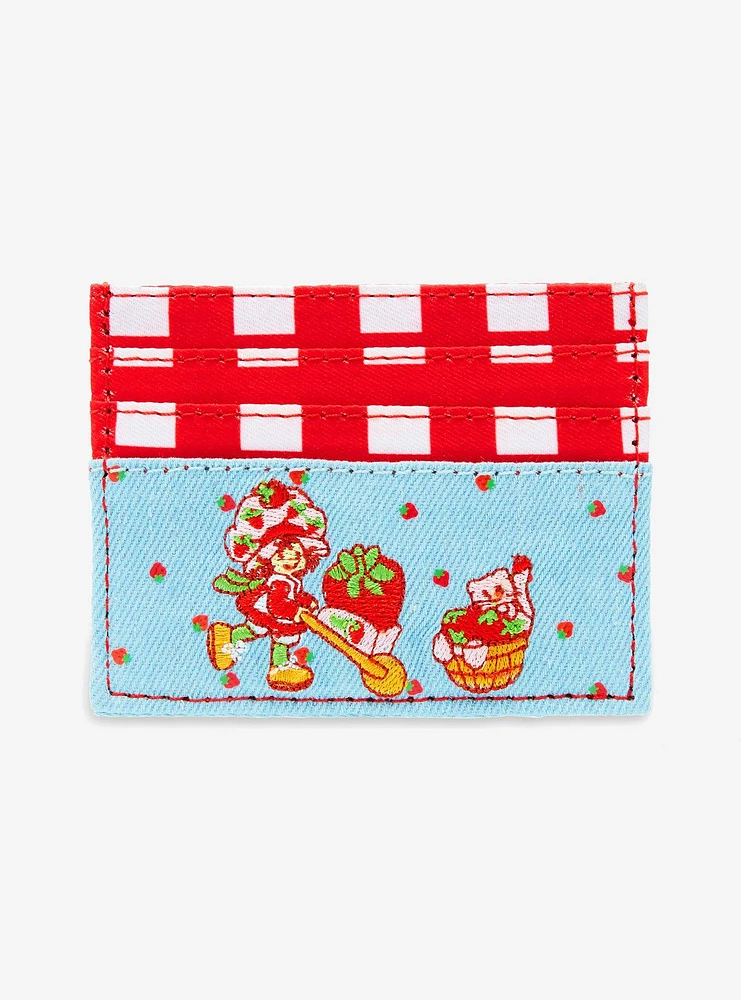 Strawberry Shortcake Embroidered Denim Card Case — BoxLunch Exclusive
