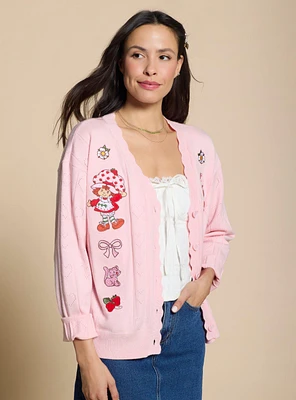 Strawberry Shortcake Pointelle Women's Cardigan — BoxLunch Exclusive