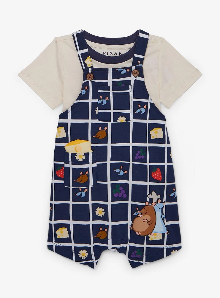 Disney Pixar Ratatouille Emile & Remy Food Infant Overall Shirt Set - BoxLunch Exclusive