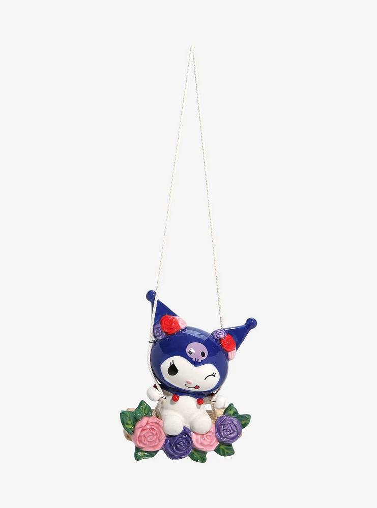 Sanrio Kuromi Floral Garden Swing Ceramic Figure