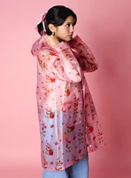 Cakeworthy Strawberry Shortcake Allover Print Rain Jacket