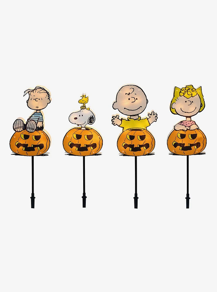 Peanuts Great Pumpkin Gang PreLit Pathway Markers