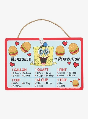 SpongeBob SquarePants Krabby Patty Kitchen Conversion Chart - BoxLunch Exclusive