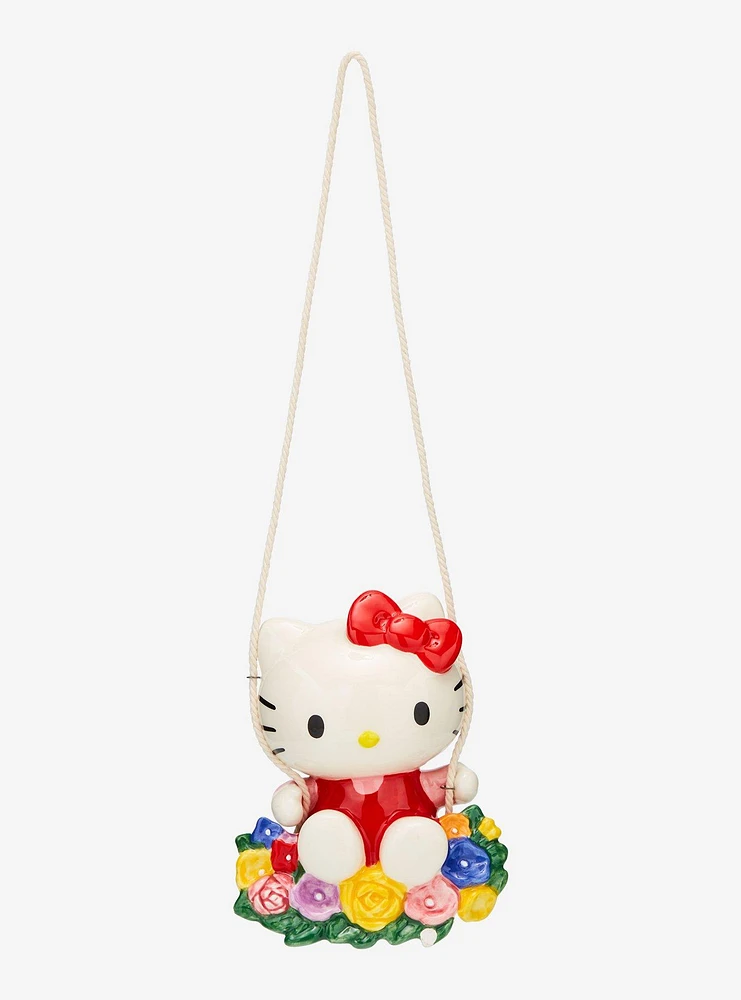 Sanrio Hello Kitty Floral Swing Ceramic Figure