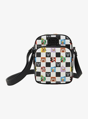 Loungefly Disney Mickey & Friends Checkered Crossbody Bag - BoxLunch Exclusive