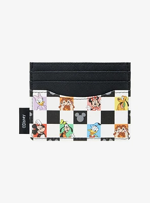 Loungefly Disney Mickey & Friends Checkered Cardholder - BoxLunch Exclusive