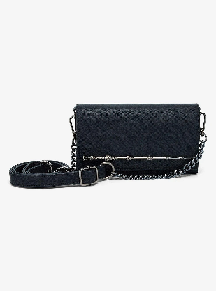 Loungefly Harry Potter Elder Wand Black Crossbody Bag — BoxLunch Exclusive