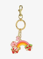 Strawberry Shortcake Rainbow Scented Multi Charm Keychain