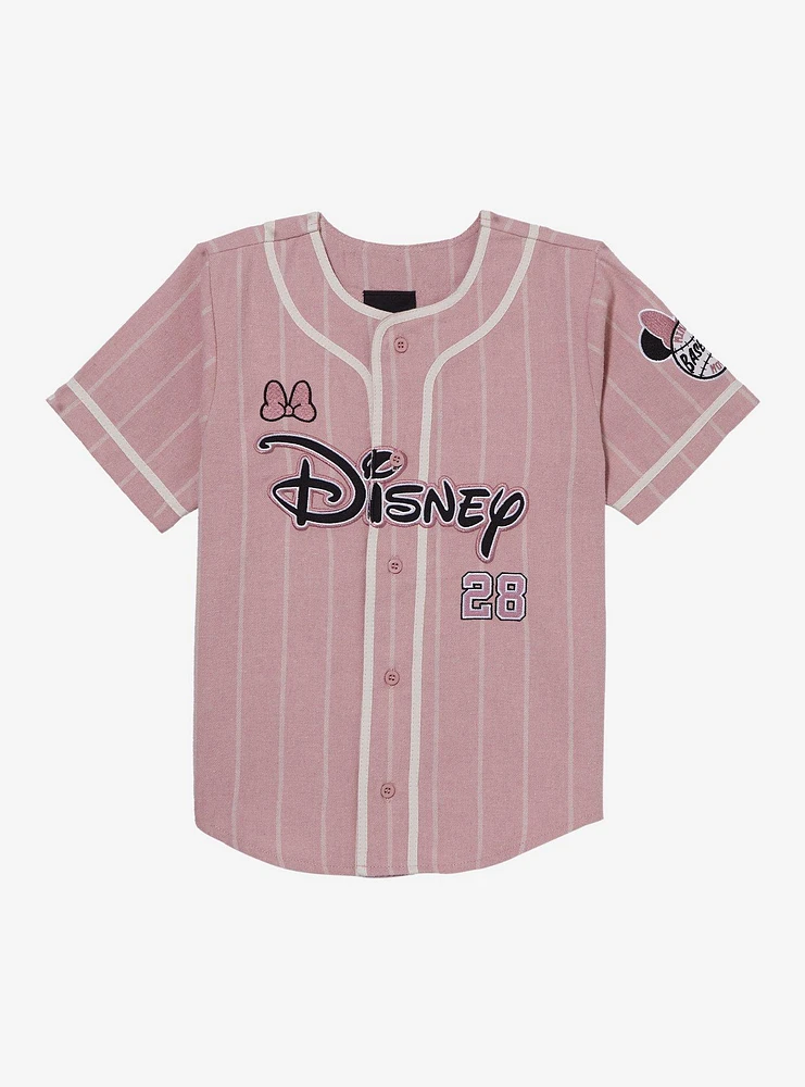 Disney Minnie Mouse Striped Toddler Baseball Jersey