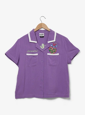 SpongeBob SquarePants The Kuddly Krab Women's Cropped Woven T-Shirt — BoxLunch Exclusive