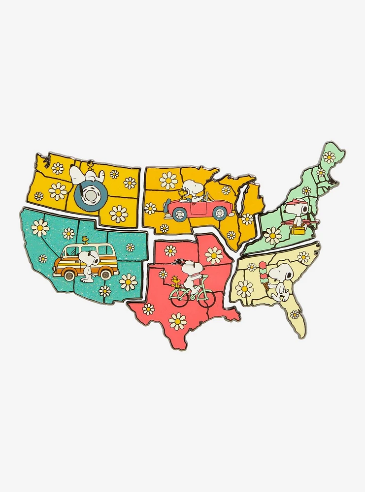 Loungefly Peanuts Snoopy USA Road Trip Blind Box Enamel Pin