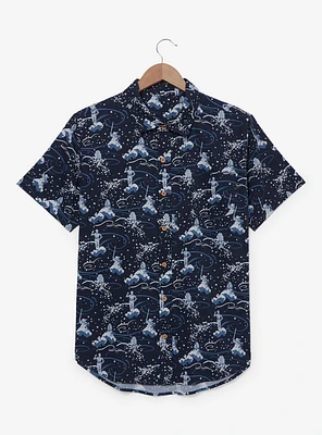 Star Wars Characters Cherry Blossom Allover Print Woven Button-Up - BoxLunch Exclusive