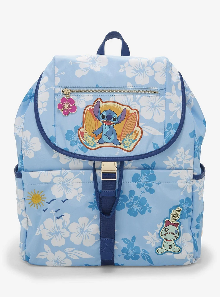 Disney Lilo & Stitch Hibiscus Blue Backpack — BoxLunch Exclusive