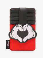 Loungefly Disney Mickey Mouse Heart Hands Cardholder — BoxLunch Exclusive