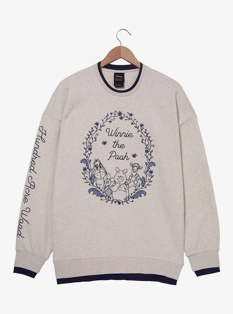 Disney Winnie the Pooh Floral Tonal Crewneck